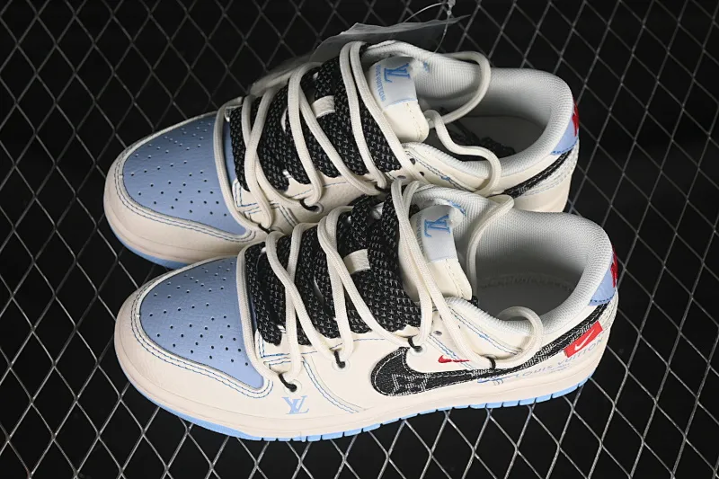 All categories Nk SB Dunk Series Nk SB Dunk Low High-end customized low-top sneakers Nike SB Dunk Low Sup series Strap beige and gray hook Anniversary high-end customized low-top casual sneakers FC1688-219